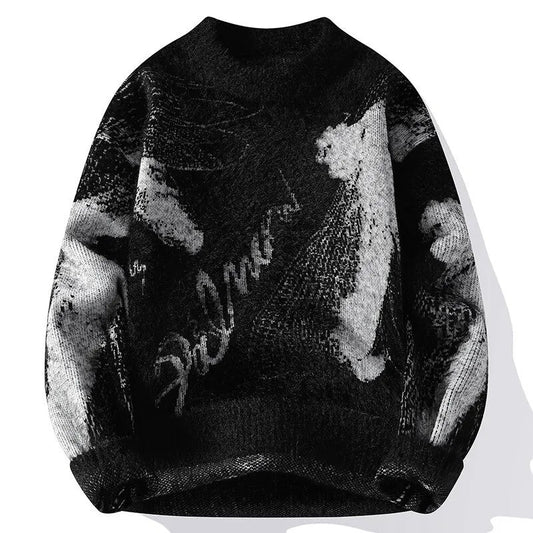 Lars Abstract Graphic Knit Sweater