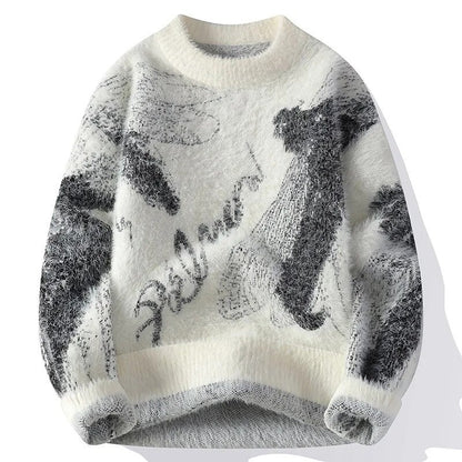 Lars Abstract Graphic Knit Sweater