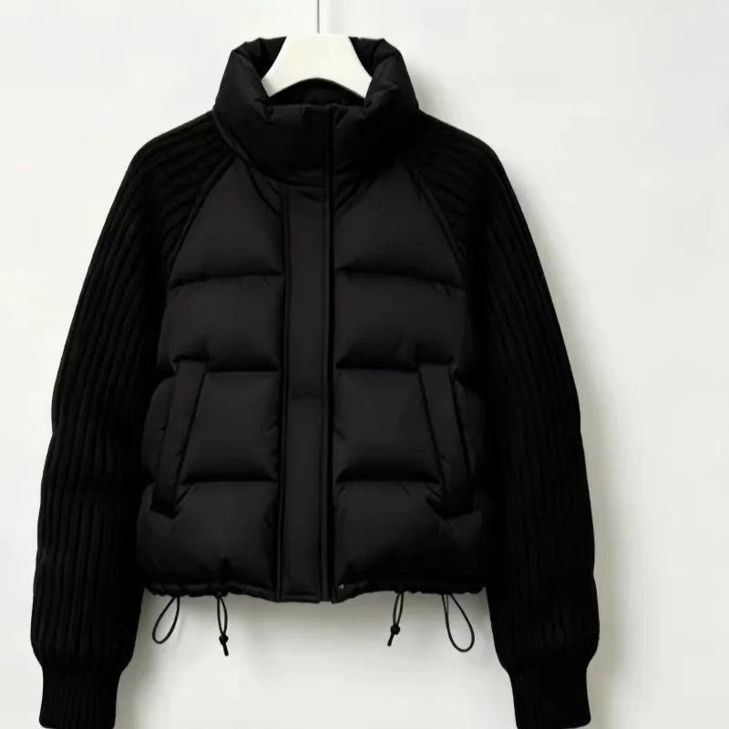 Laura Quilted Knit Sleeve Puffer Jacket