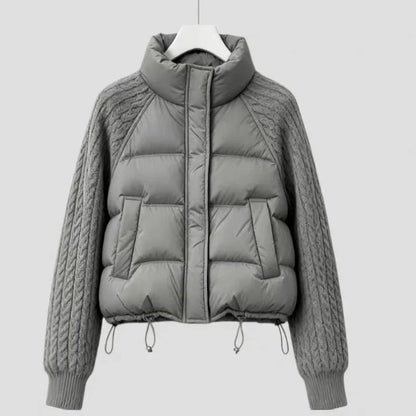 Laura Quilted Knit Sleeve Puffer Jacket