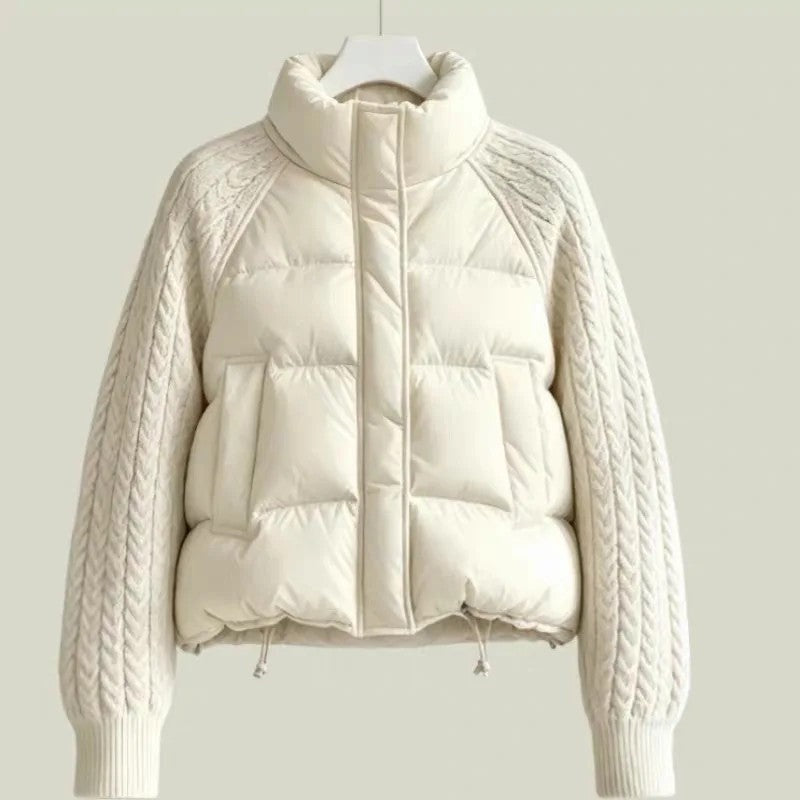 Laura Quilted Knit Sleeve Puffer Jacket