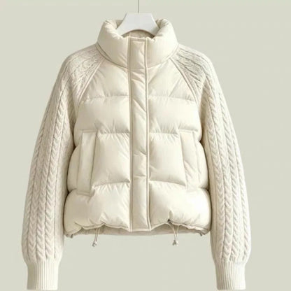 Laura Quilted Knit Sleeve Puffer Jacket