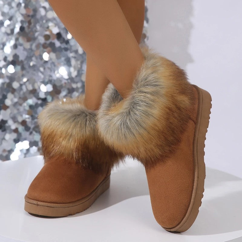Lauren Cozy Faux Fur Ankle Boots