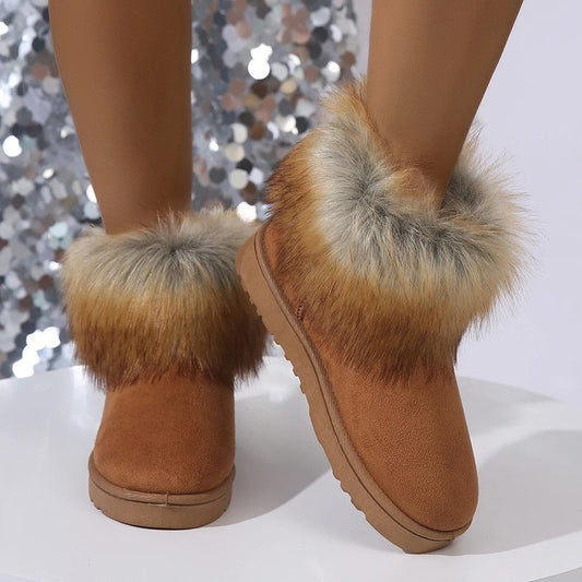 Lauren Cozy Faux Fur Ankle Boots