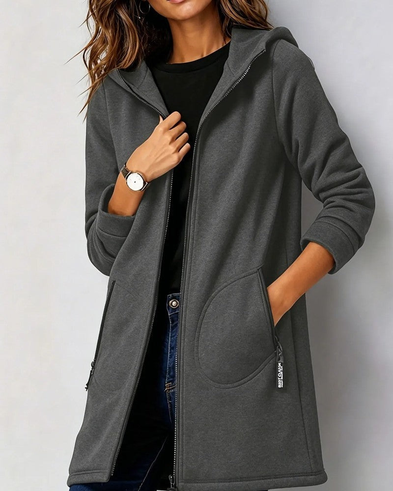 Lily Hooded Zip Fleece Jacket