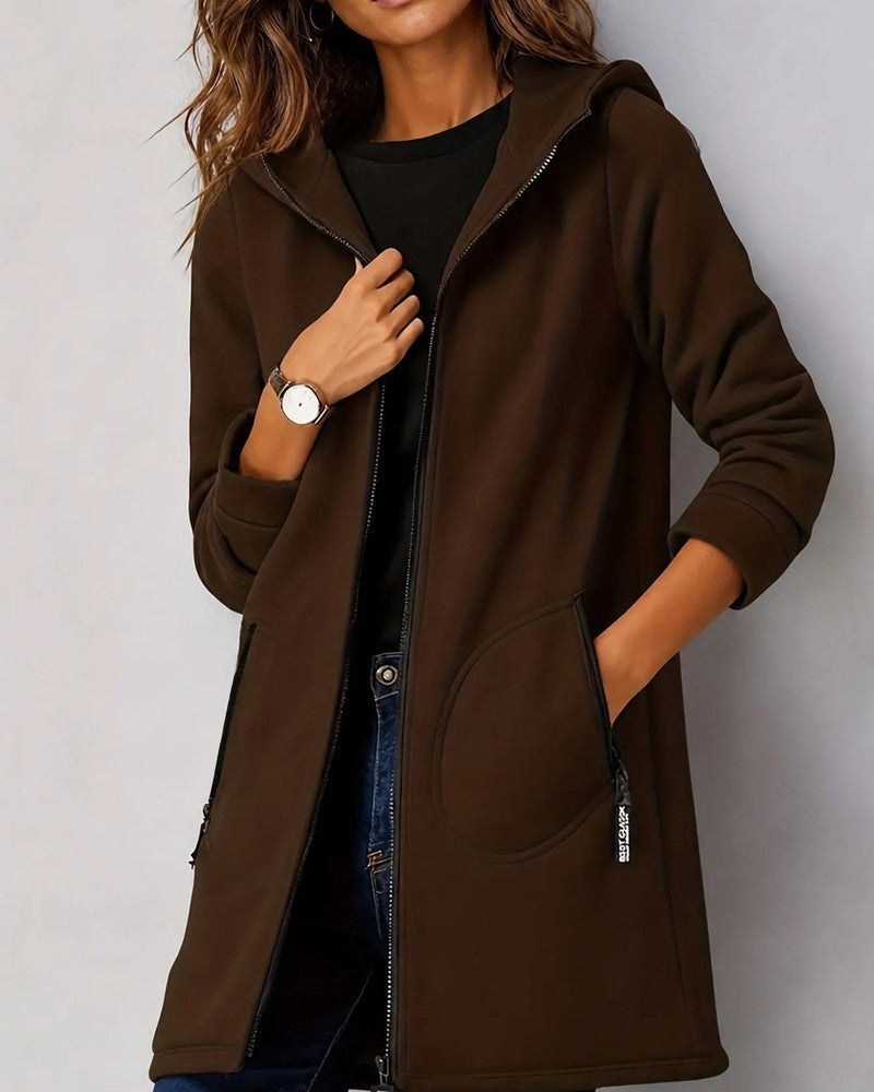 Lily Hooded Zip Fleece Jacket