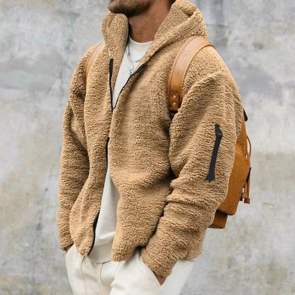 Luis Relaxed Fleece Zip Hoodie Jacket