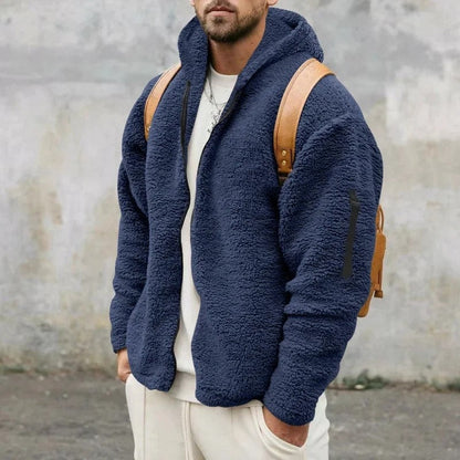 Luis Relaxed Fleece Zip Hoodie Jacket