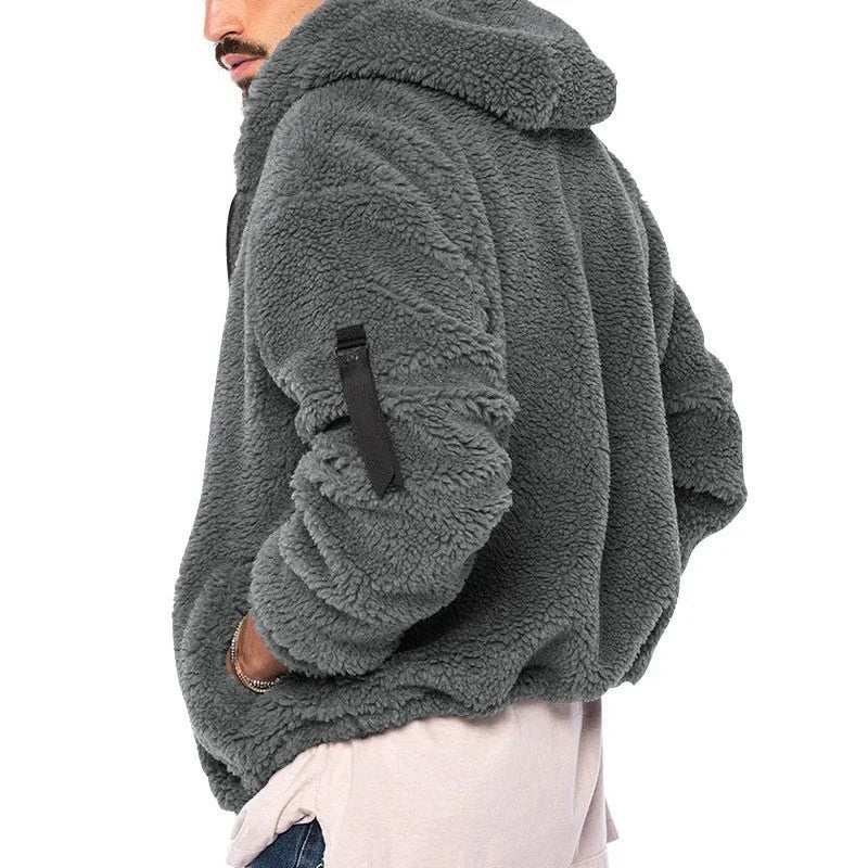 Luis Relaxed Fleece Zip Hoodie Jacket