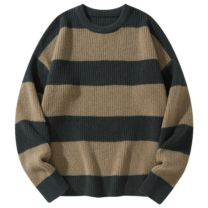 Luke Relaxed Stripe Knit Sweater