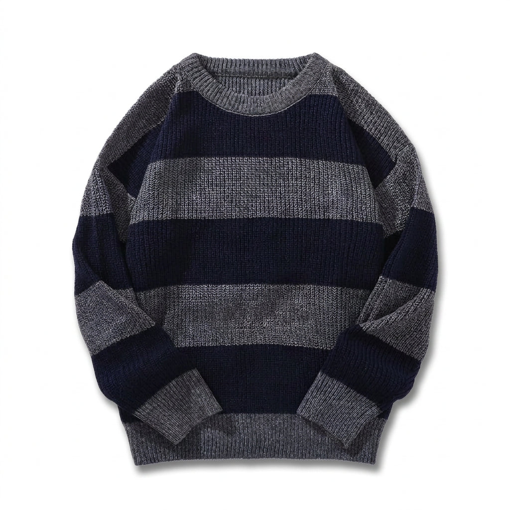 Luke Relaxed Stripe Knit Sweater