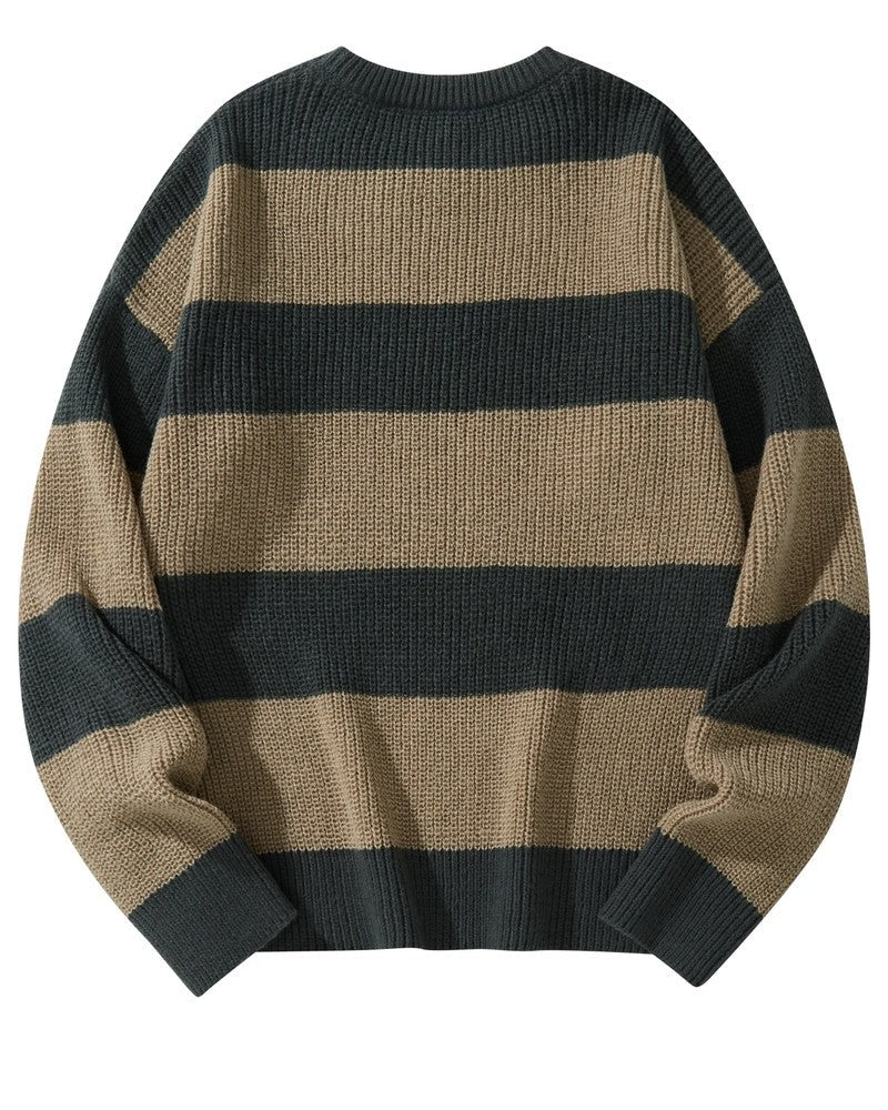 Luke Relaxed Stripe Knit Sweater