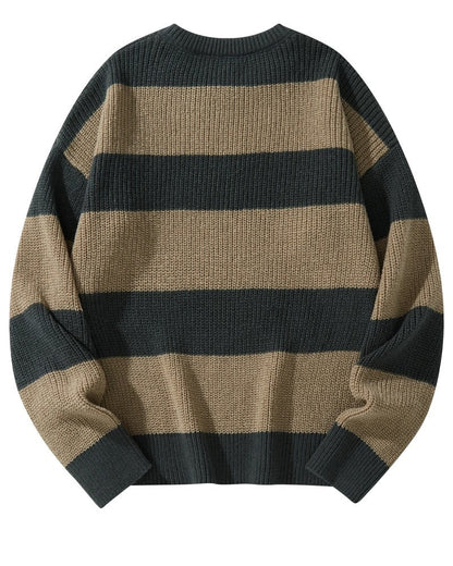 Luke Relaxed Stripe Knit Sweater