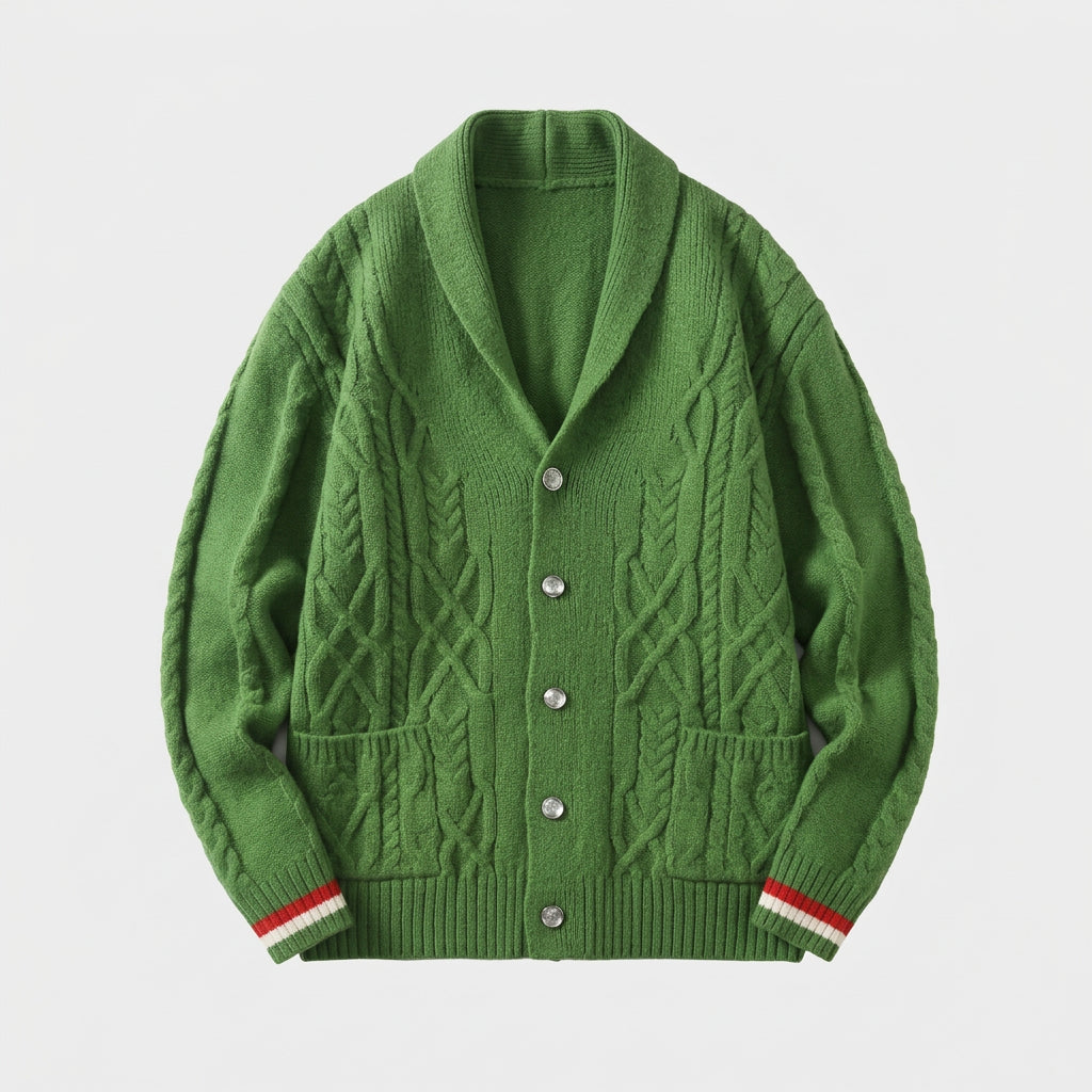 Marcus Textured Cable Knit Cardigan