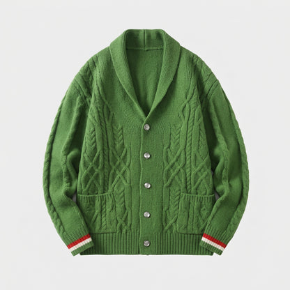 Marcus Textured Cable Knit Cardigan