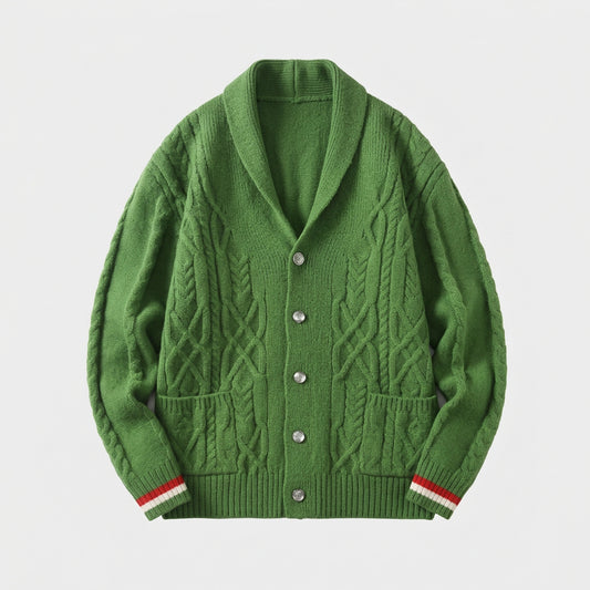 Marcus Textured Cable Knit Cardigan