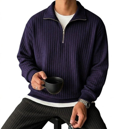 Mark Men's Ribbed Half-Zip Lounge Set