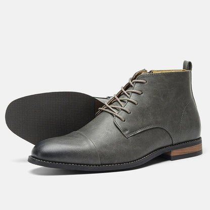 Matthew Cap Toe Leather Dress Boot