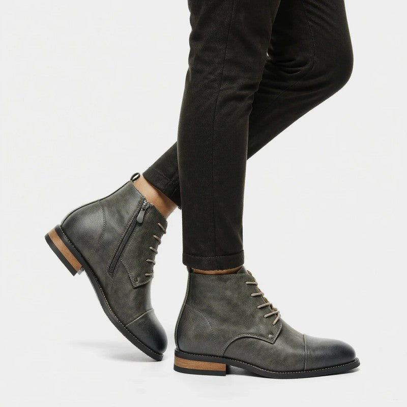 Matthew Cap Toe Leather Dress Boot