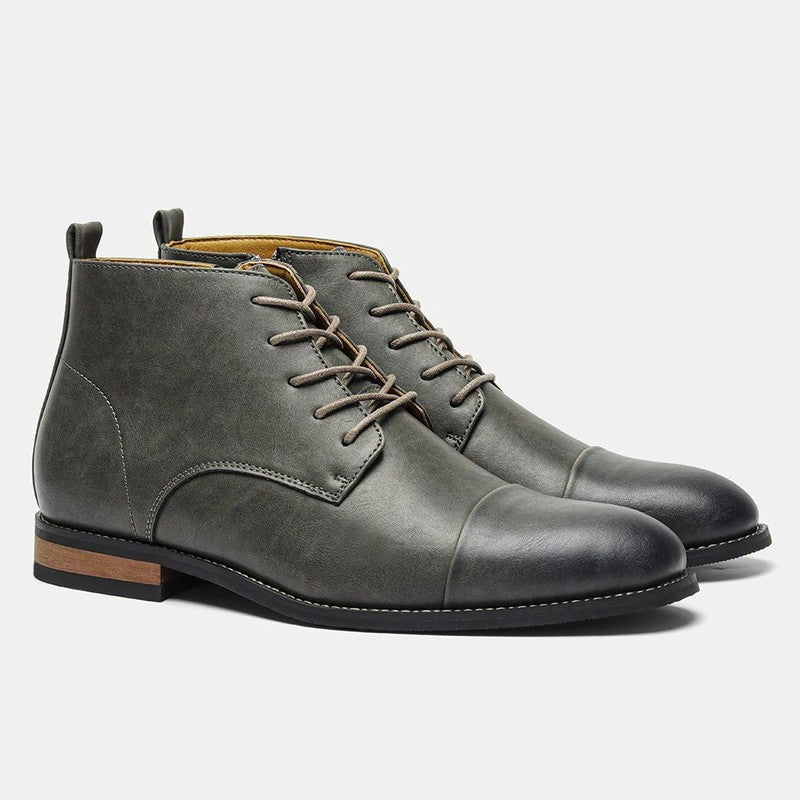 Matthew Cap Toe Leather Dress Boot