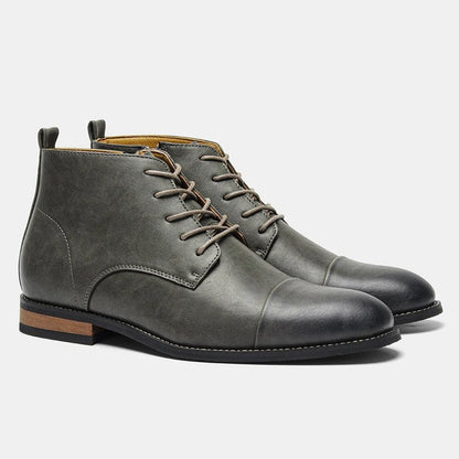 Matthew Cap Toe Leather Dress Boot