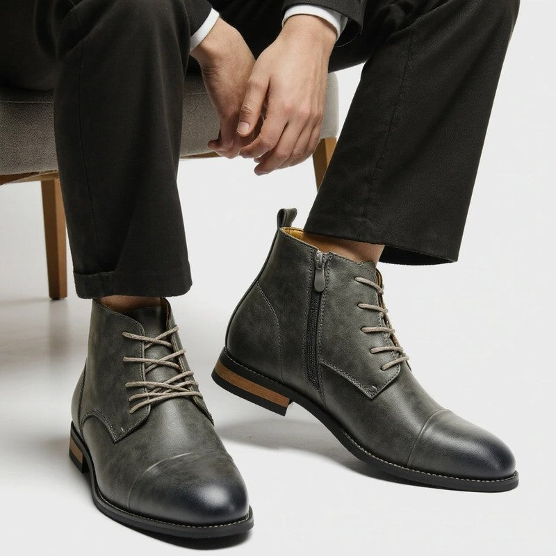 Matthew Cap Toe Leather Dress Boot