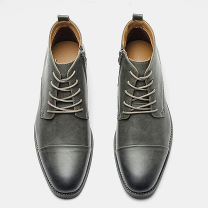Matthew Cap Toe Leather Dress Boot