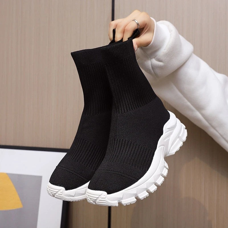Melissa Chunky Knit Sock Sneaker Boot