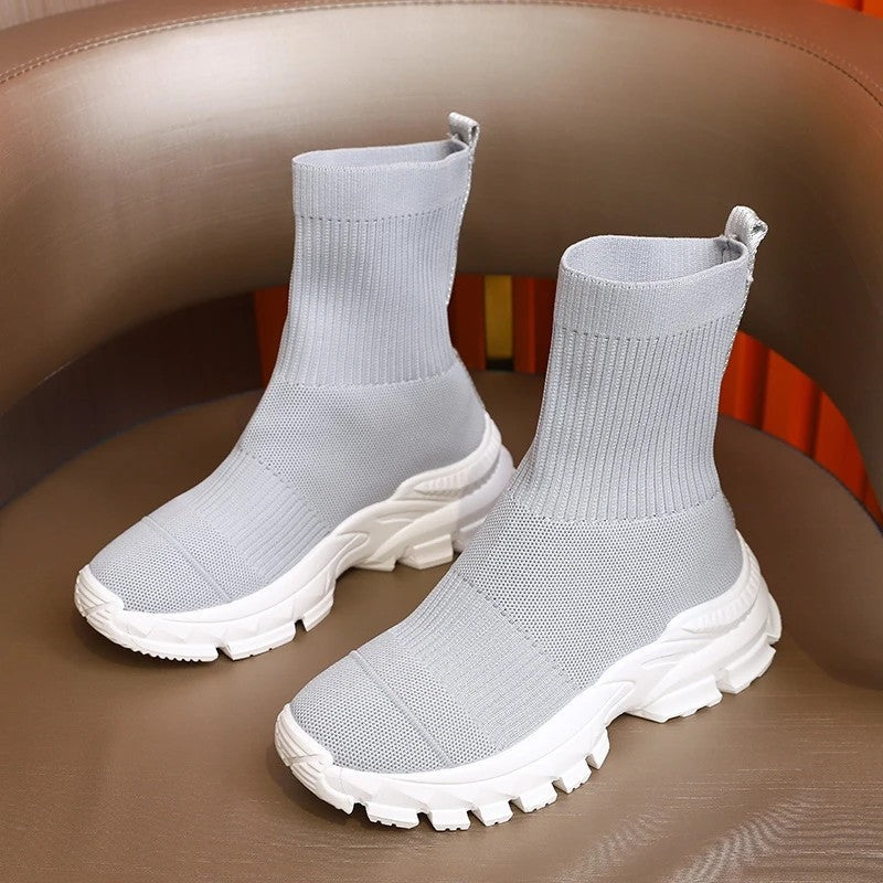 Melissa Chunky Knit Sock Sneaker Boot