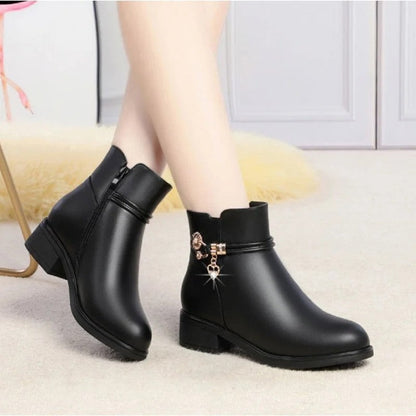 Mia Elegant Charm Detail Ankle Boots