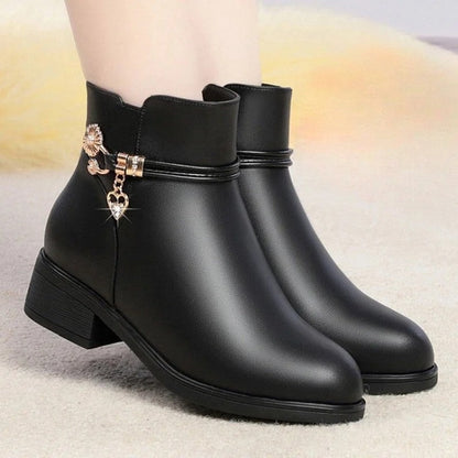 Mia Elegant Charm Detail Ankle Boots