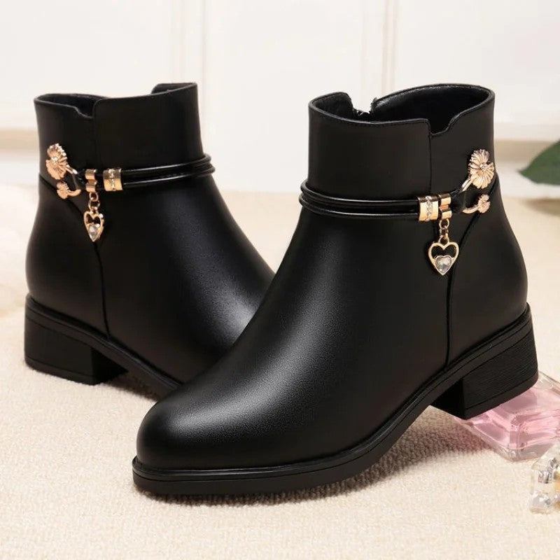 Mia Elegant Charm Detail Ankle Boots
