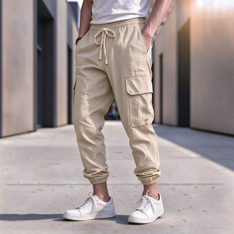 Miles Men's Relaxed Cargo Jogger Pants