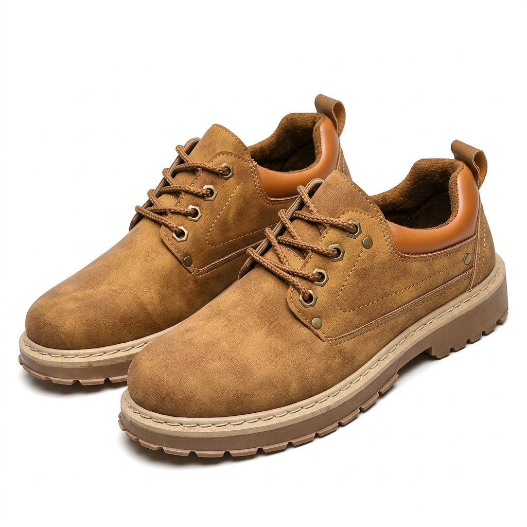 Natalia Rugged Lace-Up Work Shoes