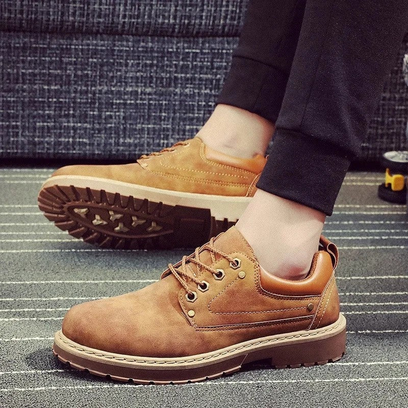 Natalia Rugged Lace-Up Work Shoes