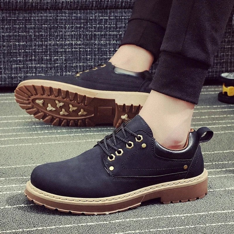 Natalia Rugged Lace-Up Work Shoes