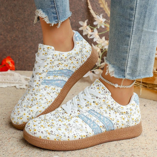 Nina Women's Floral Low-Top Casual Sneakers