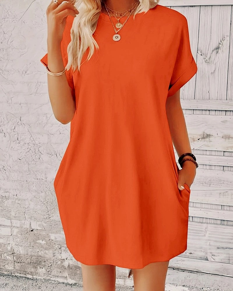Nina Women's Relaxed Cotton T-Shirt Dress