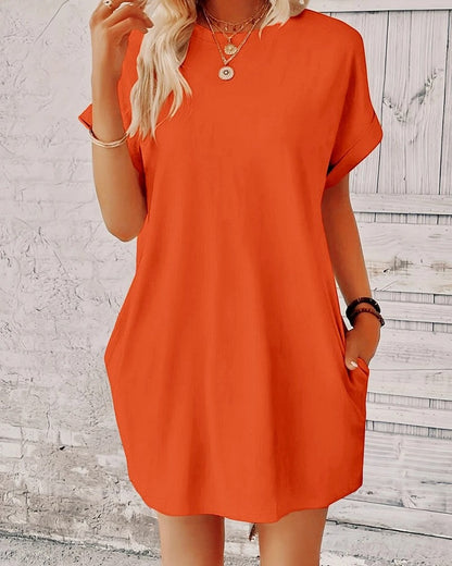 Nina Women's Relaxed Cotton T-Shirt Dress