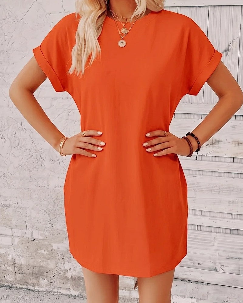 Nina Women's Relaxed Cotton T-Shirt Dress