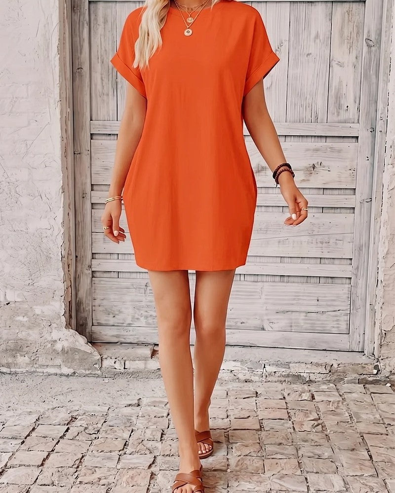Nina Women's Relaxed Cotton T-Shirt Dress