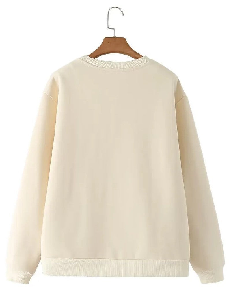 Nina Women's Relaxed Fleece Crewneck Sweatshirt