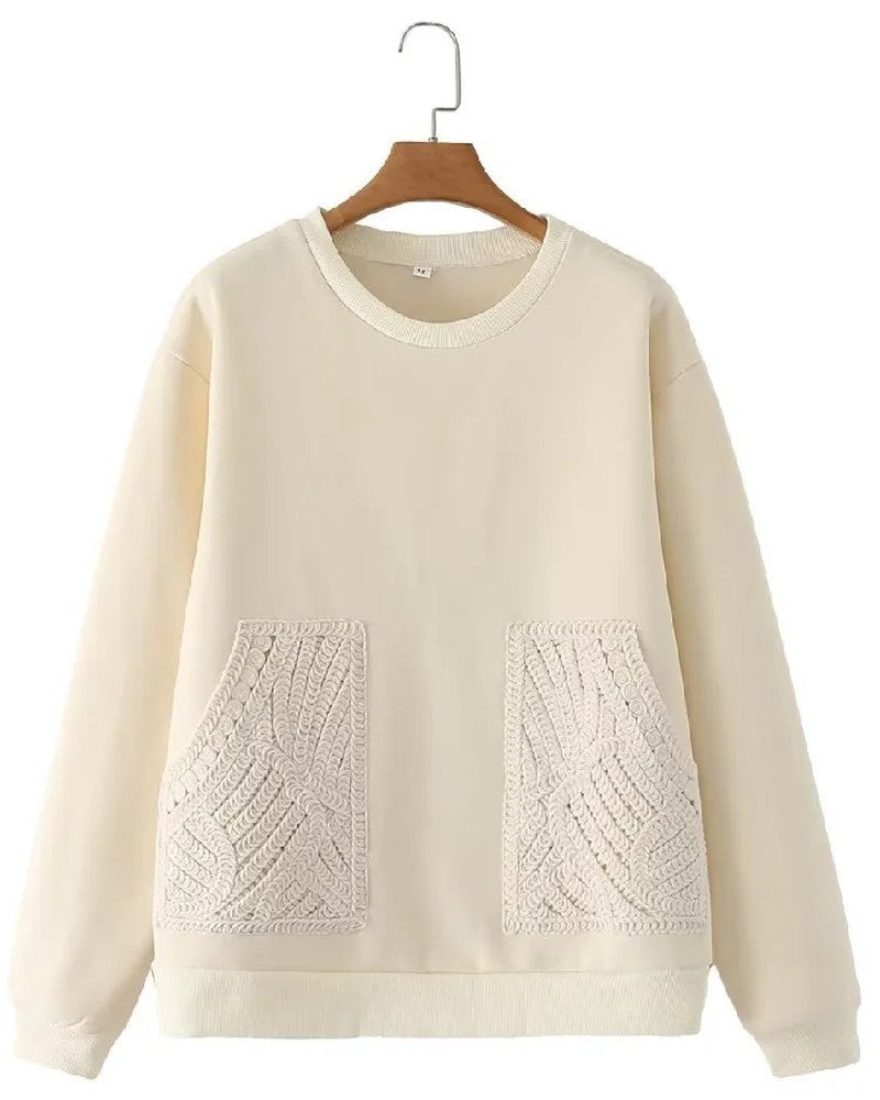 Nina Women's Relaxed Fleece Crewneck Sweatshirt