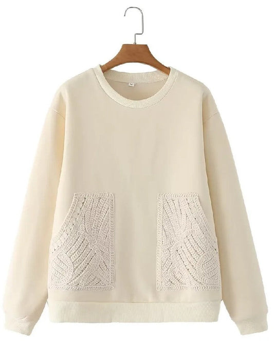 Nina Women's Relaxed Fleece Crewneck Sweatshirt