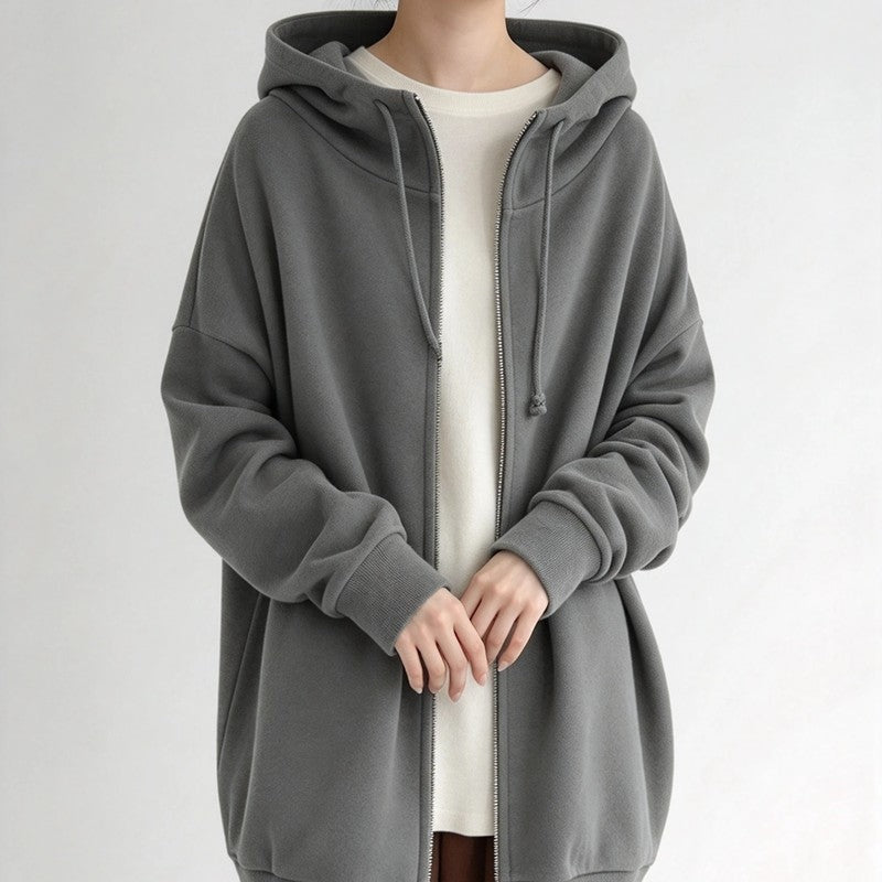 Nina Women's Relaxed Zip Hoodie Jacket