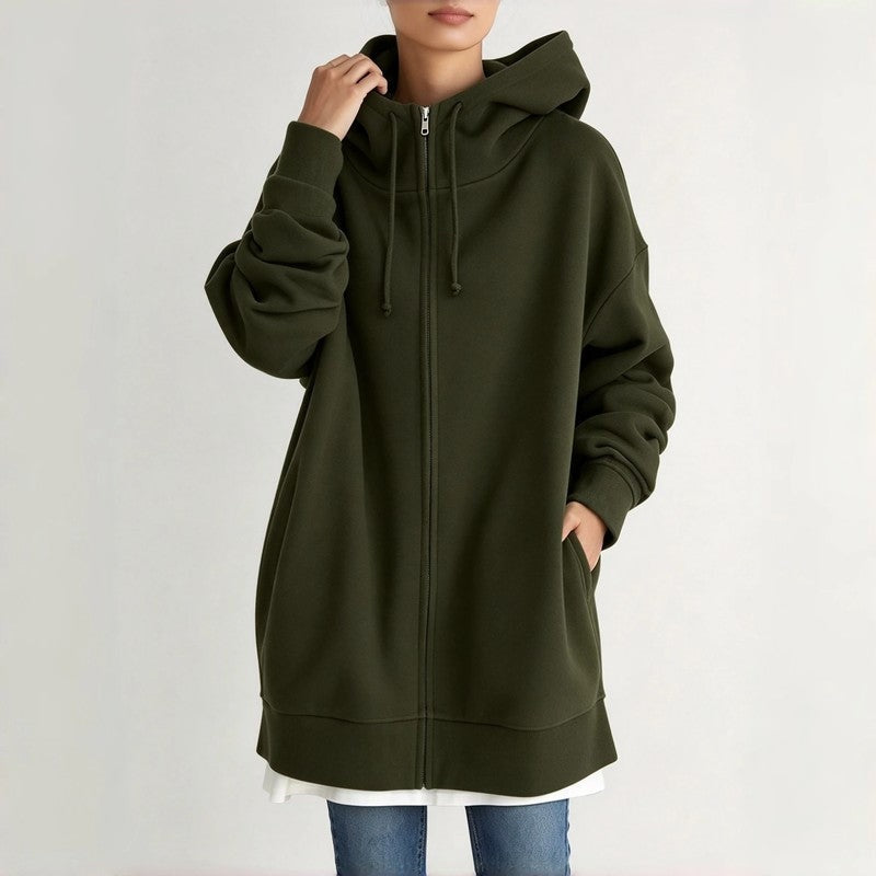 Nina Women's Relaxed Zip Hoodie Jacket