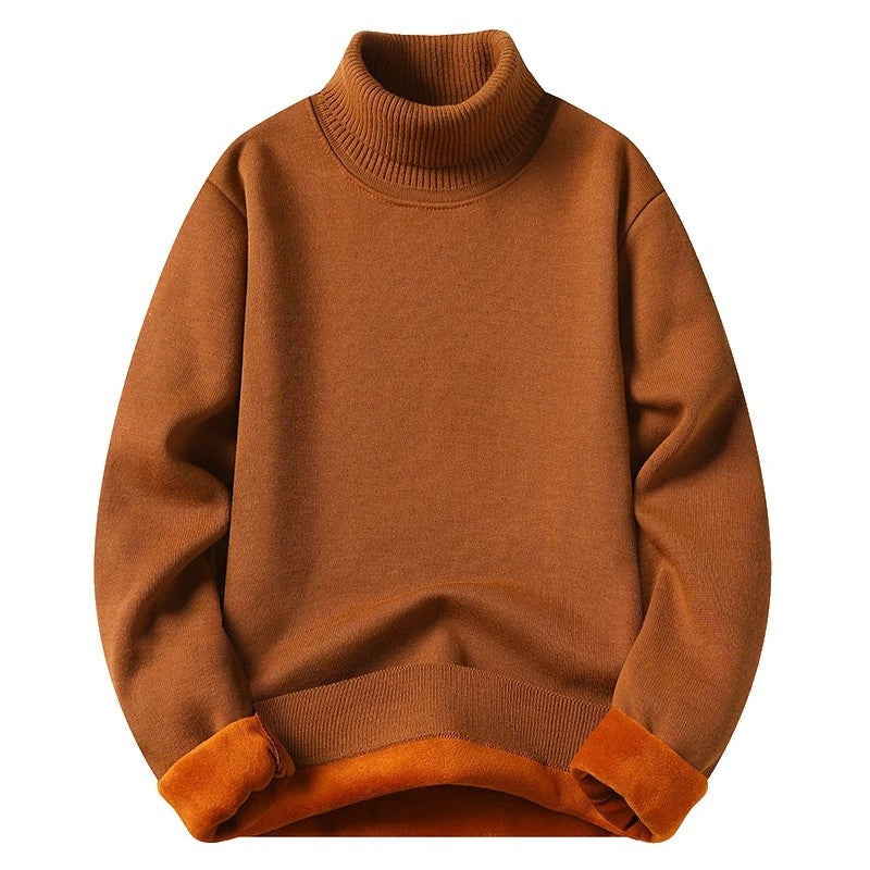 Noah Relaxed Fleece Lined Turtleneck Sweater