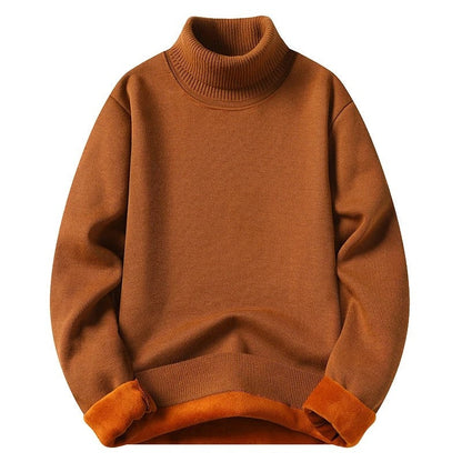 Noah Relaxed Fleece Lined Turtleneck Sweater