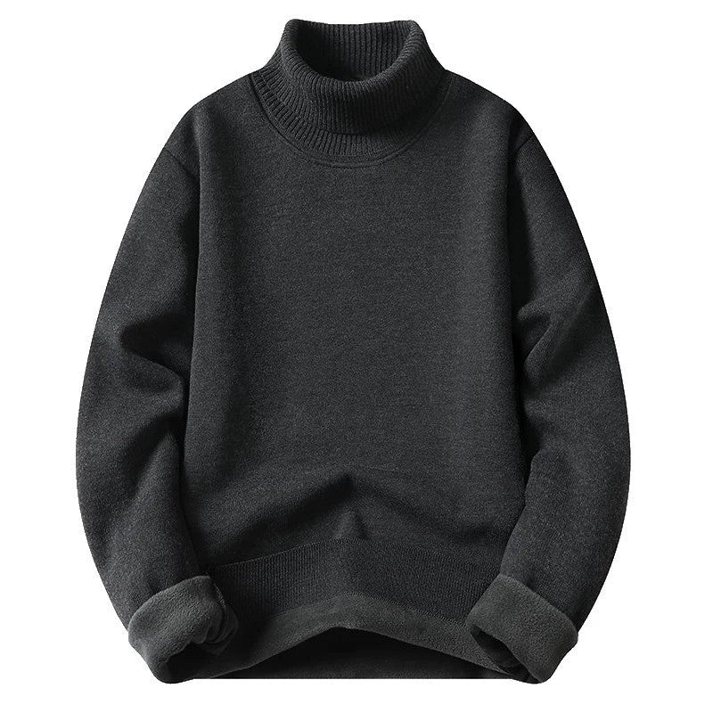 Noah Relaxed Fleece Lined Turtleneck Sweater
