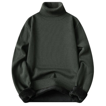 Noah Relaxed Fleece Lined Turtleneck Sweater